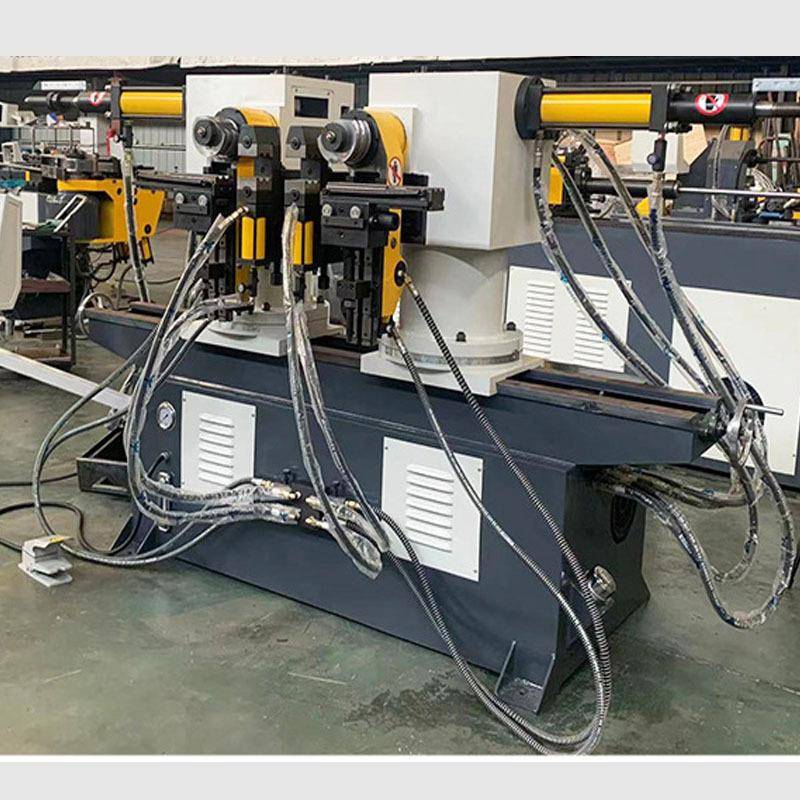 50s双头弯管机全自动90度转角液压双弯机铝型材圆管双头弯管机厂 - 图1