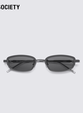 A.SOCIETY TITANIUM系列金属细框方形男女简约墨镜太阳镜 DELTA