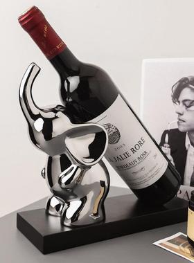贝汉美动物酒柜装饰品红酒架摆件轻奢高档客厅餐边柜乔迁新居礼品