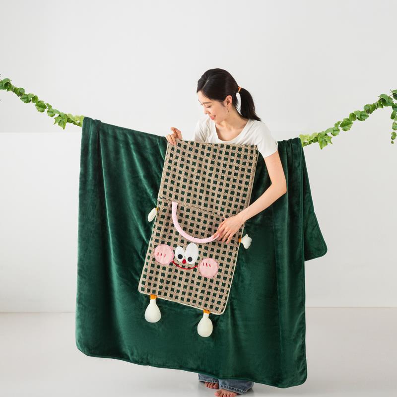 新款抱枕毯子二合一车载靠垫枕头被可爱办公室沙发午睡空调被加厚 - 图1