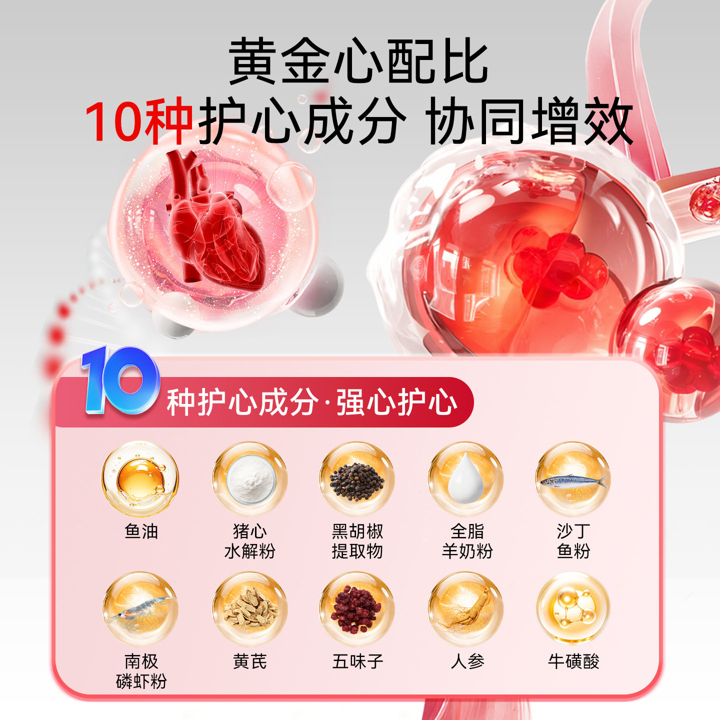 辅酶Q10护心胶囊猫咪狗狗通用呵护心脏心肌肥大老年犬营养保健品,淘宝优惠券,粉丝福利购,淘宝优惠卷