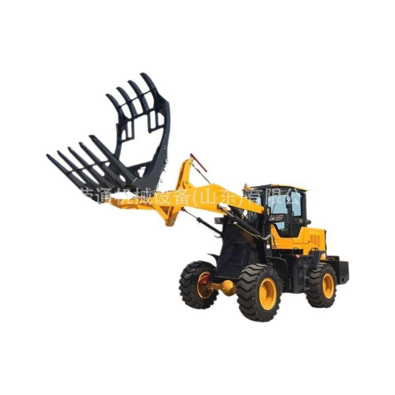 液压抓木器小型轮式装载机配件旋转总成加长臂五齿便携双杠夹木器,淘宝优惠券,粉丝福利购,淘宝优惠卷