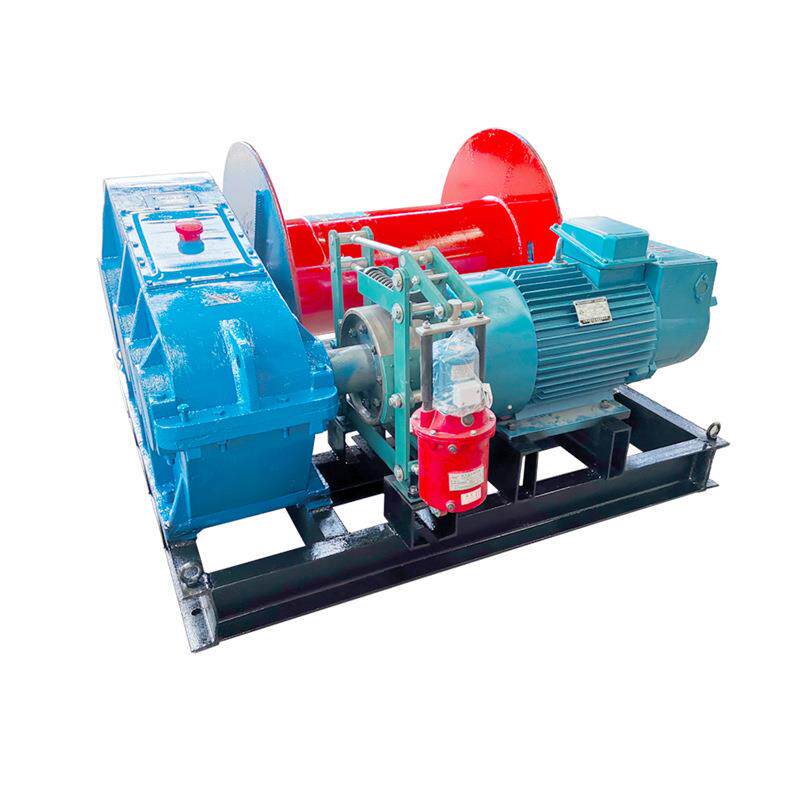 拉木头柴油机卷扬机5吨8T10t加长双卷筒绞磨机钢丝绳液压电动绞车 - 图3