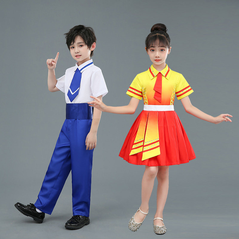 六一小学生合唱演出服儿童红歌比赛朗诵礼服初中生爱国表演舞蹈服,淘宝优惠券,粉丝福利购,淘宝优惠卷