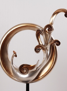 北欧复古凤凰摆件创意家居装饰工艺品客厅电视柜酒柜摆设结婚礼物