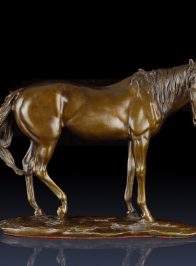 纯铜马摆件办公室铜马装饰品家居客厅摆件马到成功工艺品铜马礼品