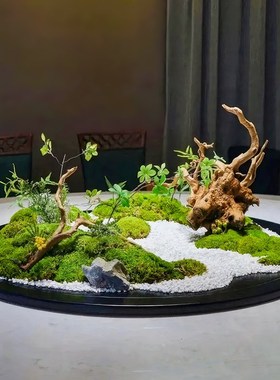 酒店餐桌摆件桌花中式圆形创意大圆桌中间转盘摆花桌芯装饰品摆设