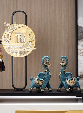 创意新中式鲤鱼摆件酒柜电视柜装饰客厅家居玄关莲花新居乔迁礼品