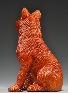 花梨木雕狗摆件十二生肖狗摆设家居客厅电视柜办公装饰红木工艺品