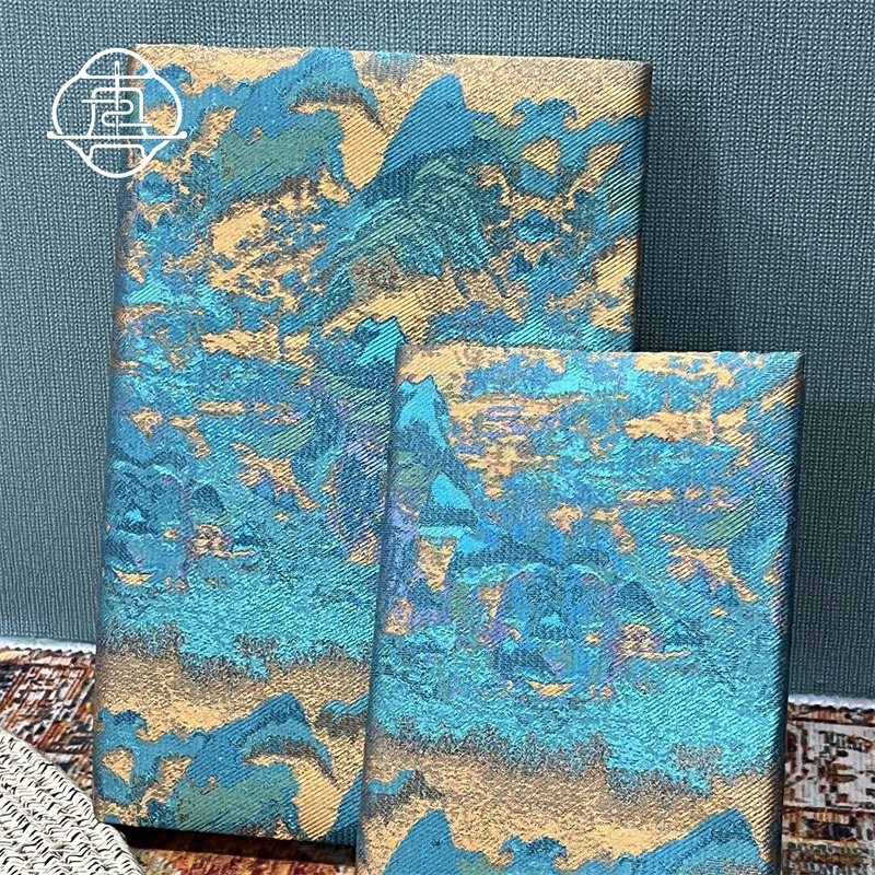 真我 宋锦江山 非遗真丝手工布书衣手账A5A6手账本记事本封套日记,淘宝优惠券,粉丝福利购,淘宝优惠卷
