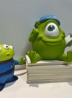 可靠的大眼仔苏利文的老伙计可靠的怪兽大学公仔存钱罐摆件