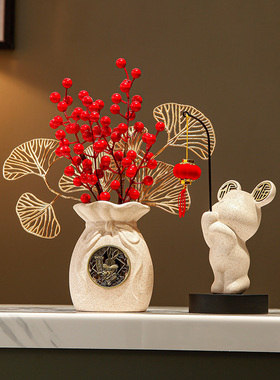 玄关招财进宝葫芦收纳家用客厅电视柜摆件乔迁新居入门钥匙置物架