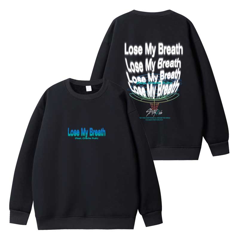 StrayKids单曲LoseMyBreath周边应援同款卫衣宽松印花打歌上衣服 - 图0