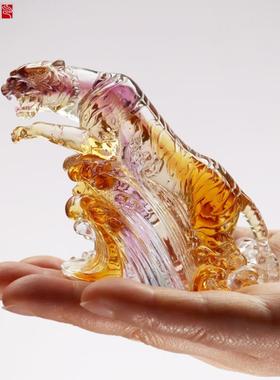 琉璃工艺品十二生肖生日礼本命年吉祥物创意风水家居装饰系列摆件