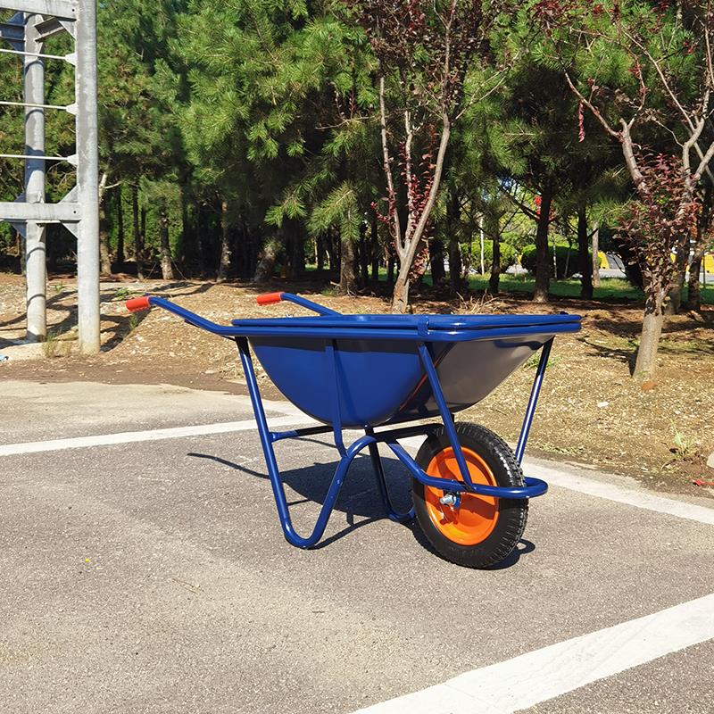 独轮车农用手推车单轮工地家用双轮小推车花园艺垃圾小斗车搬运车 - 图0