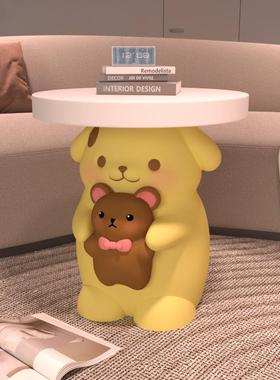 布丁狗落地摆件家居客厅沙发边几卧室床头柜新居装饰茶几乔迁礼品