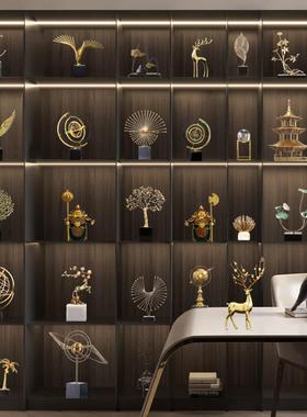 时来运转摆件轻奢高档客厅旺宅入户玄关新房样板间电视柜软装饰品