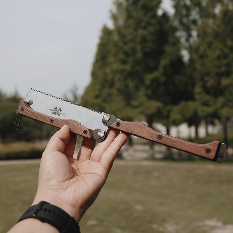 G&B暴躁熊 EDC户外随身折叠小手锯子木工手工锯双面家用小型DIY - 图3