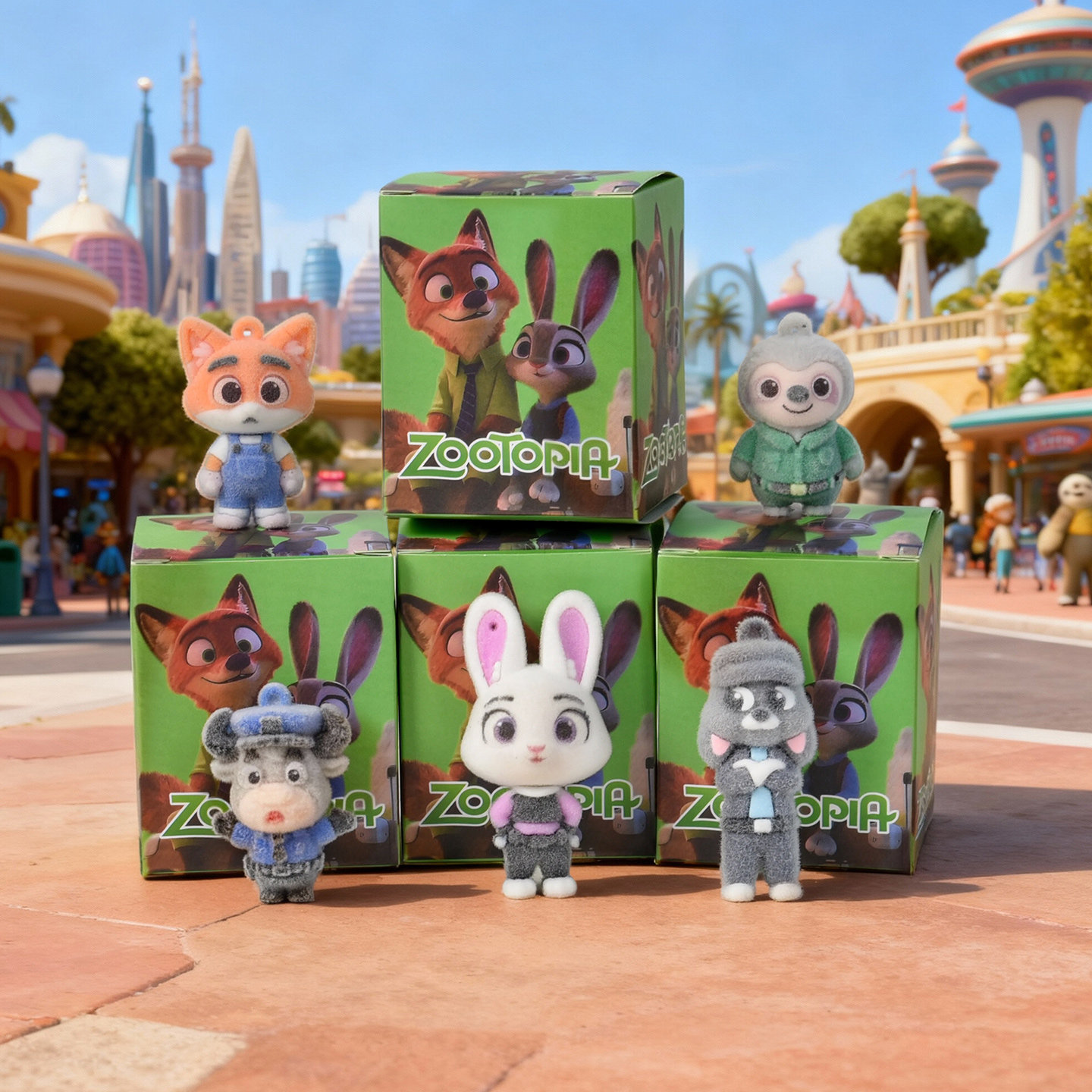 疯狂动物城盲盒挂件儿童卡通益智玩具抽奖软胶植绒公仔手办礼物,淘宝优惠券,粉丝福利购,淘宝优惠卷