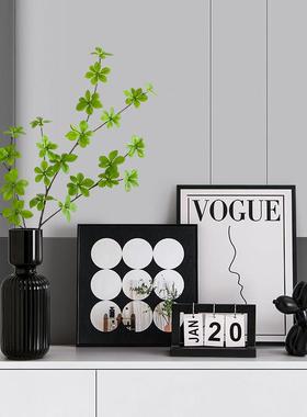 轻奢入户玄关装饰画摆件简约客厅餐边柜电视柜家居软装布置装饰品