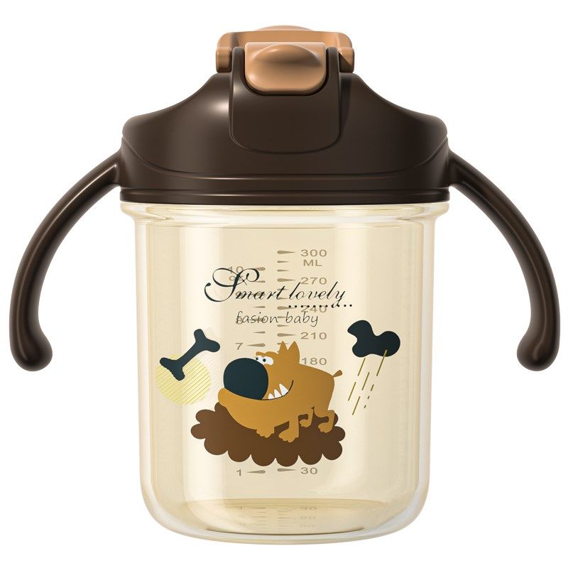 儿童大童奶瓶婴儿刻度牛奶杯三4岁3以上宝宝1一2学饮杯直吸喝水杯,淘宝优惠券,粉丝福利购,淘宝优惠卷