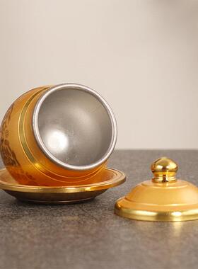 供水杯圣水杯净水杯合金观音佛前家用供佛佛具用品贡杯上供摆件