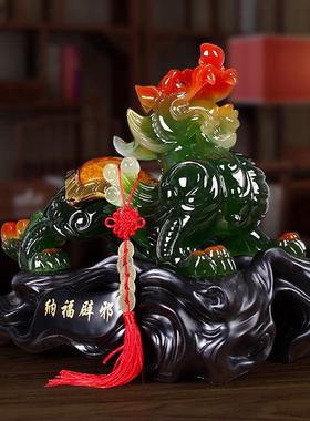 招财貔貅摆件一对办公室桌店铺收银台开业礼品家居客厅酒柜装饰品