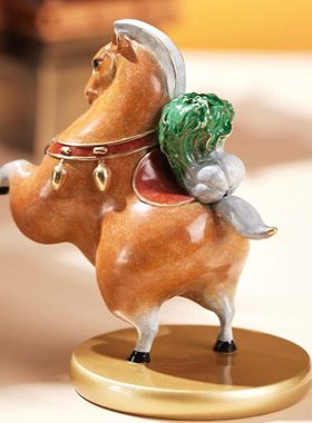 朱炳仁铜 马上有财马摆件家居办公室桌面装饰品开业节日礼物