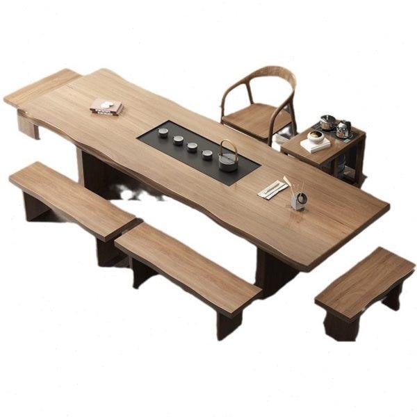 实木茶桌茶盘一体泡茶桌椅组合现简约家用功夫大板茶台后现桌,淘宝优惠券,粉丝福利购,淘宝优惠卷