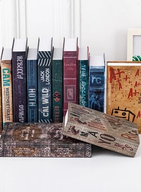 复古怀旧工业风假书仿真书装饰