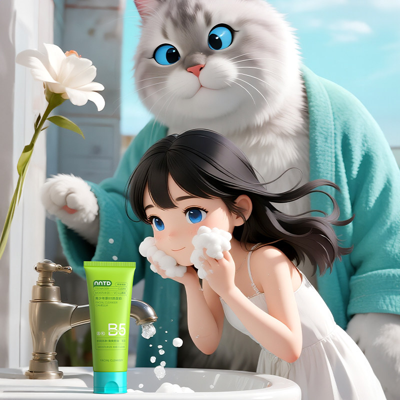 青少年原B5洗面奶温和滋养护肤控油清洁毛孔舒缓肌肤保湿补水儿童,淘宝优惠券,粉丝福利购,淘宝优惠卷