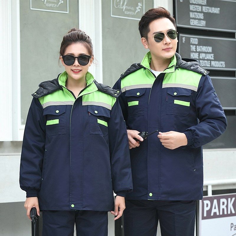 工作服棉衣男劳保服棉服加绒加厚可拆卸耐磨冷库防寒服装棉袄定制,淘宝优惠券,粉丝福利购,淘宝优惠卷