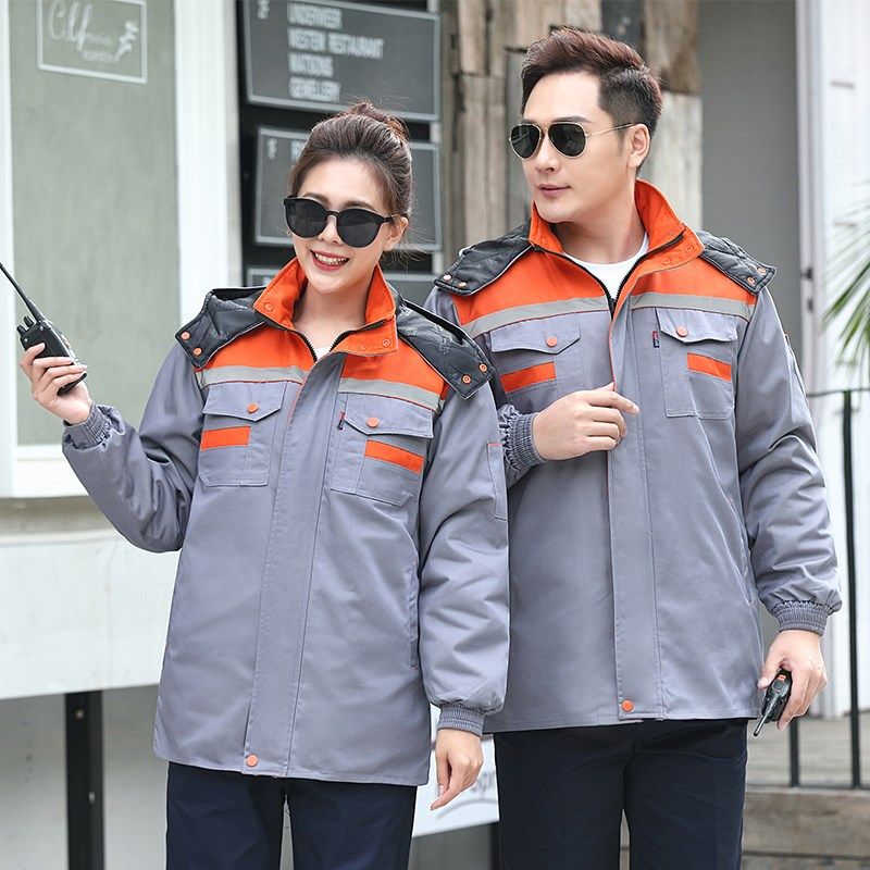 工作服棉衣男劳保服棉服加绒加厚可拆卸耐磨冷库防寒服装棉袄定制,淘宝优惠券,粉丝福利购,淘宝优惠卷