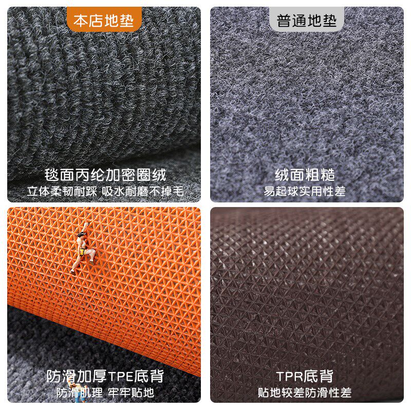 Kitchen floor mats are non-slip and oil-proof, wipeable and washable floor mats, water-absorbing and oil-absorbing special mats, full floor dirt-resistant and waterproof carpets