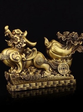 纯铜貔貅摆件招财貔恘拉百财皮丘白菜客厅办公室装饰店铺开业礼品