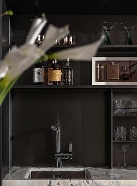 【八度空间】意式轻奢样板间酒柜餐边柜摆件组合售楼处水吧软装