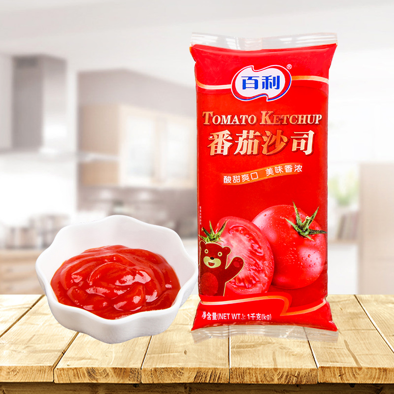 百利番茄沙司1kg商用番茄酱披萨薯条调味酱意大利面酱手抓饼酱料 - 图0