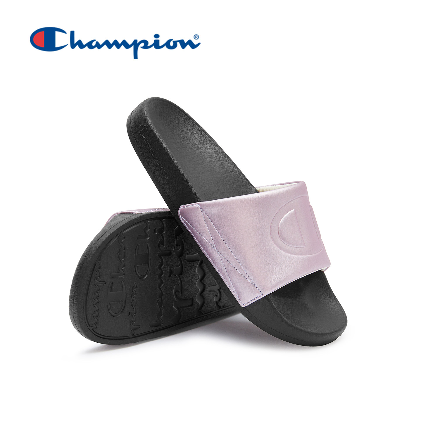 champion冠军经典款一字拖鞋居家外出凉拖大Clogo凉鞋男女同款,淘宝优惠券,粉丝福利购,淘宝优惠卷