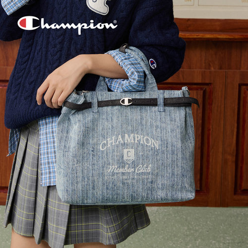 champion冠军包包女士2026新款托特包单肩手提斜跨复古女双肩背包 - 图2