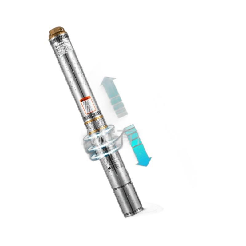 不锈钢深井泵1Hp美规4寸农用灌溉高压潜水泵110V60Hz抽水泵1.5