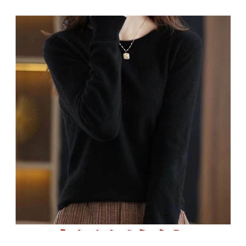 2025秋冬新款羊绒衫女低圆领宽松显瘦毛衣百搭100羊毛针织打底衫,淘宝优惠券,粉丝福利购,淘宝优惠卷