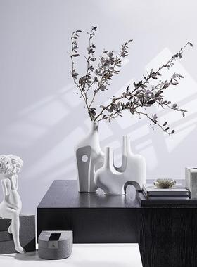 雕塑人物美女摆件新中式家居书房样板间售楼处陈设艺术装饰品软装