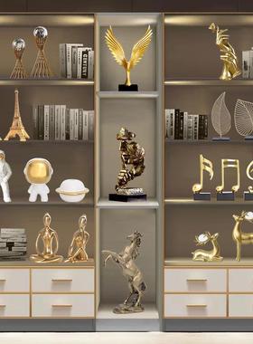 轻奢高档装饰品摆件简约现代客厅电视柜家居饰品酒柜玄关大气摆设