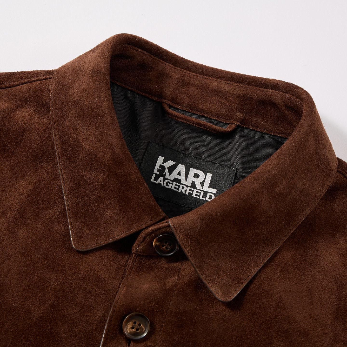 KARL LAGERFELD羊皮革工装风衬衫式皮衣夹克25秋冬新款老佛爷男装,淘宝优惠券,粉丝福利购,淘宝优惠卷