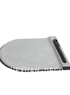 粤萱简约现代皮革办公用品笔筒书桌垫样板间办公室家庭书房书桌