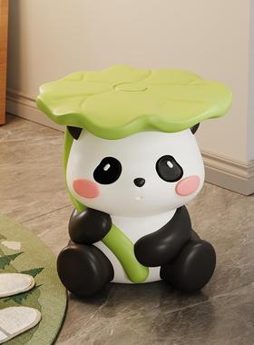 可爱熊猫凳落地创意摆件客厅家居好物软装饰品搬新家乔迁新居礼物