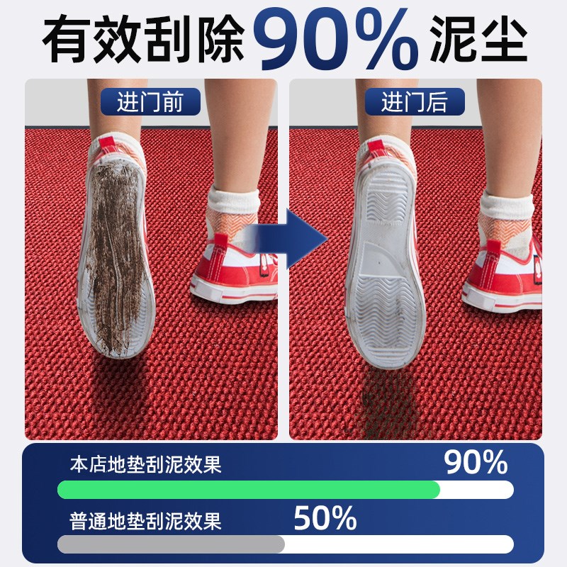 入户门地垫公司商场大门口门垫户外进门防滑脚垫商用酒店迎宾地毯 - 图1