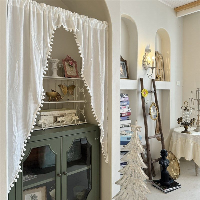 南法长幔半帘美式厨房窗帘门帘穿杆可定制,淘宝优惠券,粉丝福利购,淘宝优惠卷