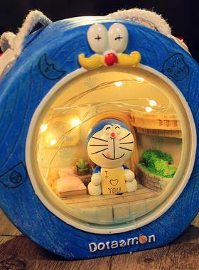 多啦a梦小夜灯网红创意男女生礼日物床头房间宿舍装饰叮当猫摆件