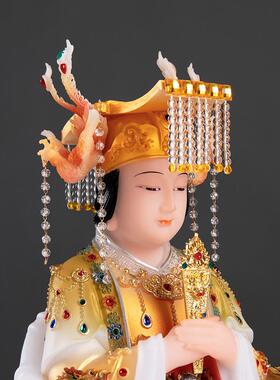 白色大理石珍珠母像崇拜之家石州岛海神婆婆神雕像客厅装饰